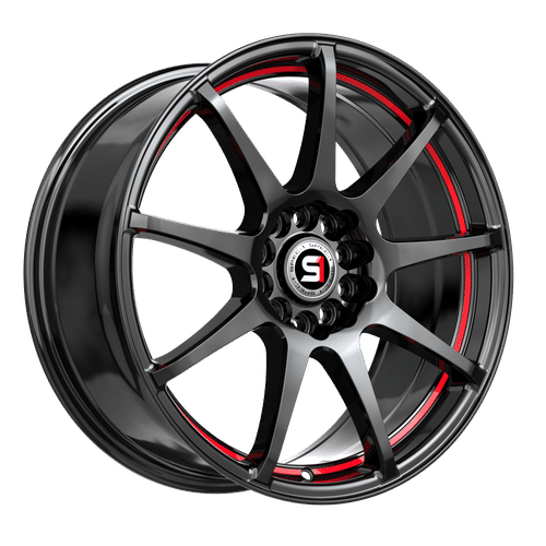 SPEC-1 RACING SP-67GBRL Gloss Black / Red Line