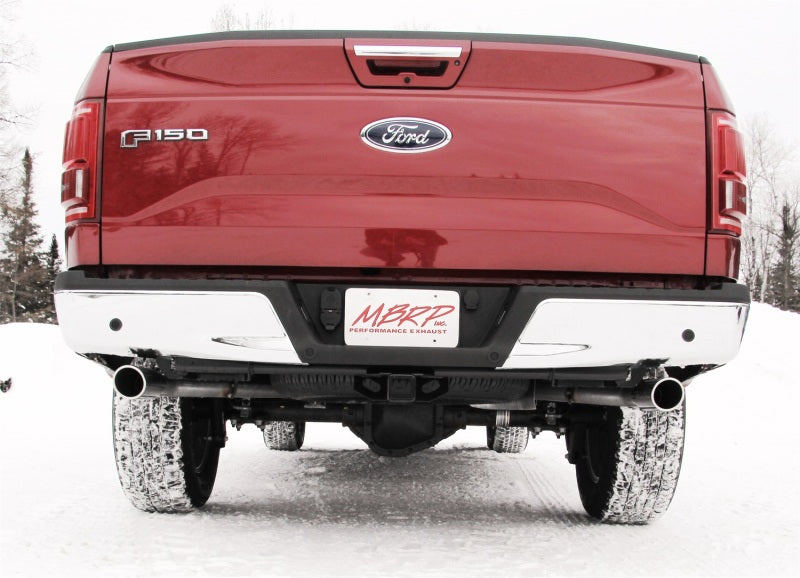 MBRP 2015 Ford F-150 5.0L 3in Cat Back Dual Split Rear Exit AL Système d'échappement