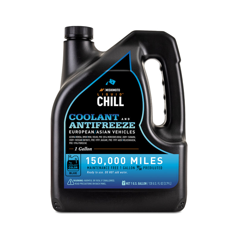 Mishimoto Liquid Chill EG Liquide de refroidissement, véhicules européens/asiatiques, bleu