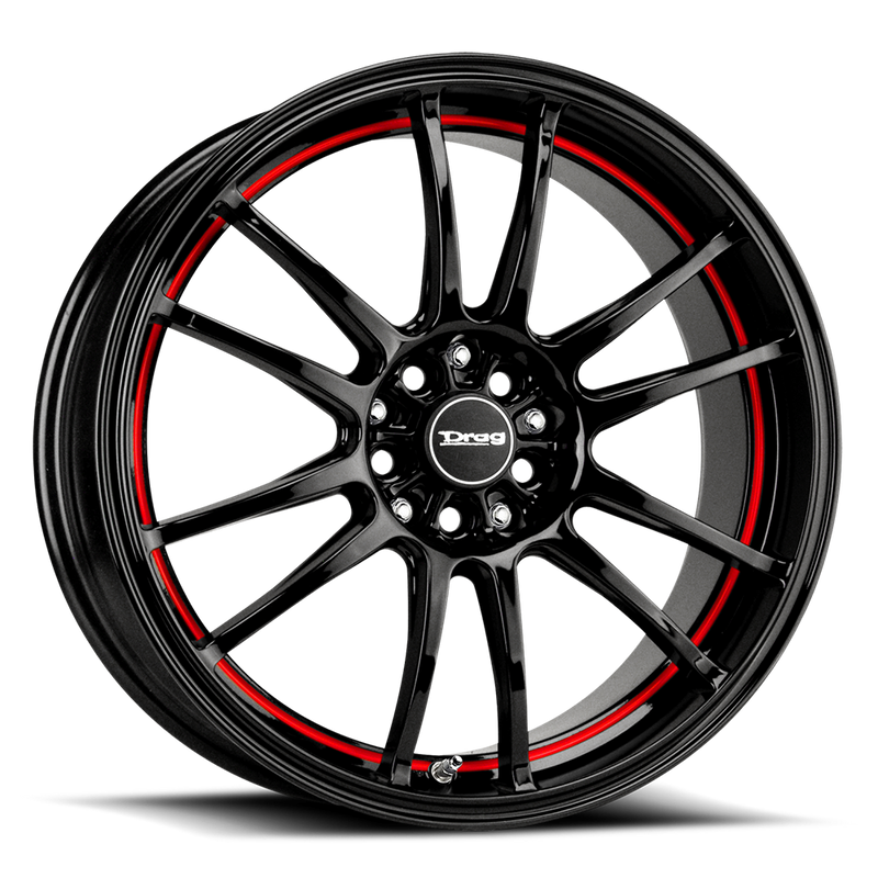 Drag DR38 Gloss Black Red Line