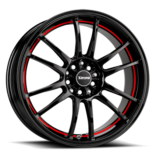 Drag DR38 Gloss Black Red Line