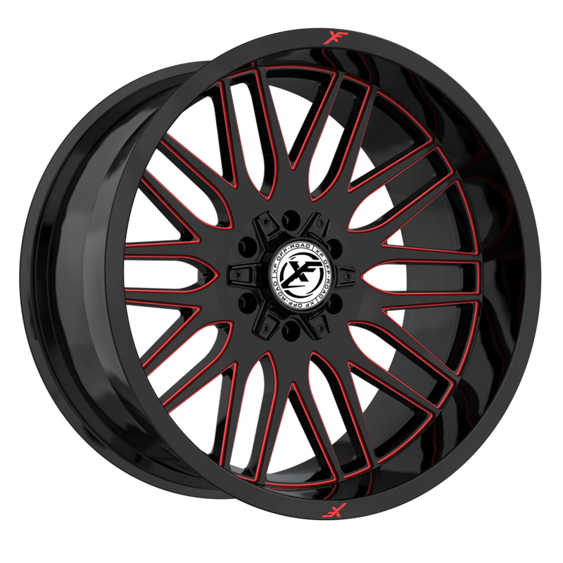 XF OFFROAD XF-240 Black Milled Red