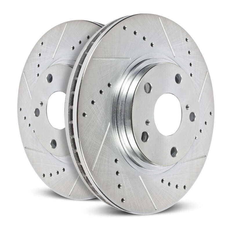Power Stop 89-98 Nissan 240SX Arrière Évolution Disques Percés et Rainurés - Paire