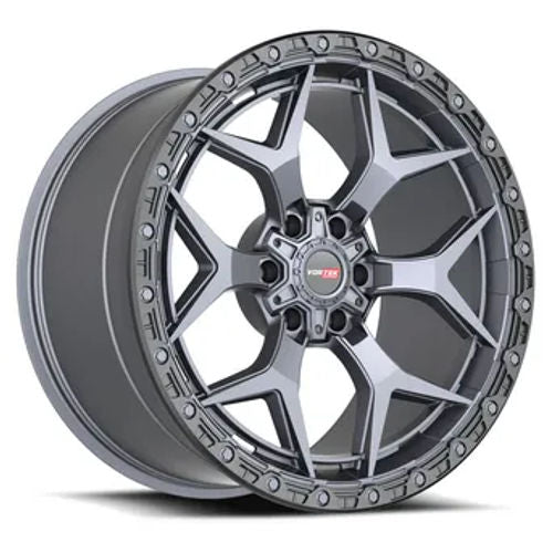 VORTEK VRT-603 Matte Titanium Black Bead Ring