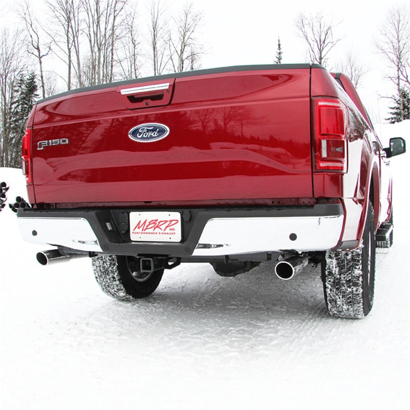 MBRP 2015 Ford F-150 5.0L 3in Cat Back Dual Split Rear Exit AL Système d'échappement