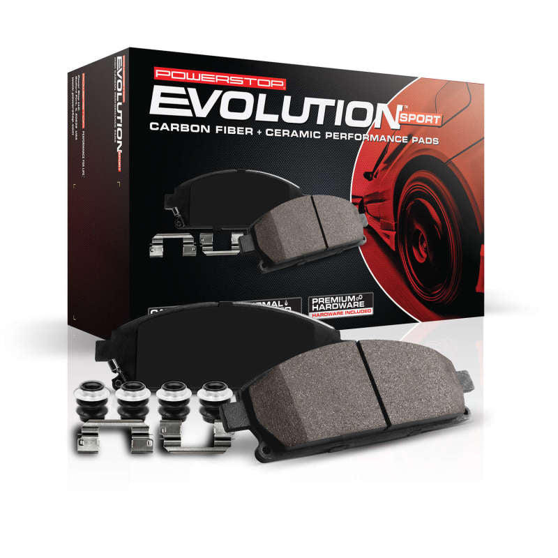 Plaquettes de frein avant de sport Z23 Evolution Power Stop pour Jeep Grand Cherokee 18-19 avec visserie