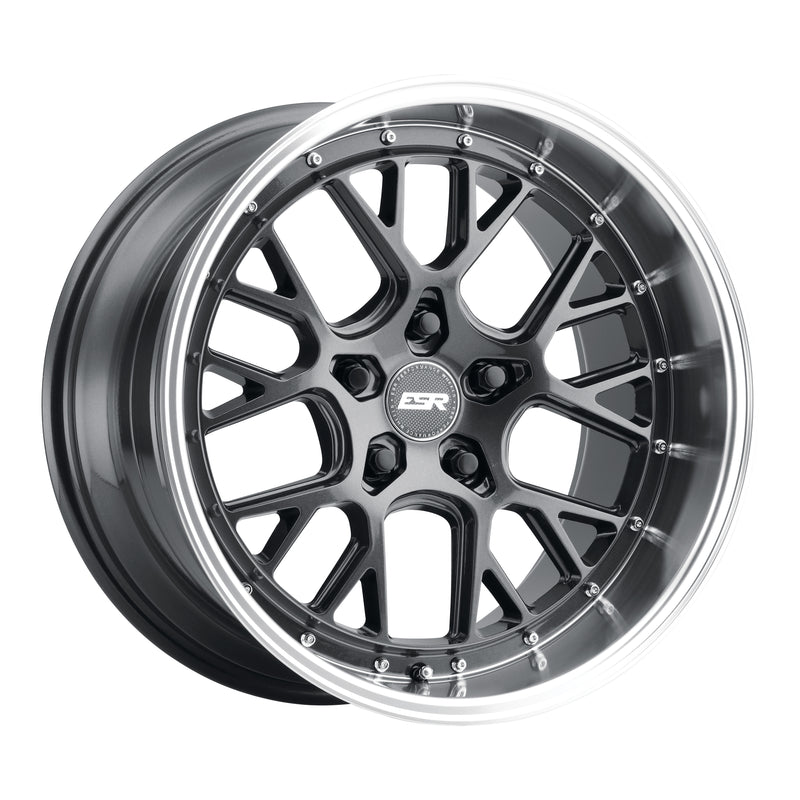 ESR CS11 18x9.5 5x114.3 +22 Gloss Graphite w/Machined Lip **Pair of 2 Wheels**