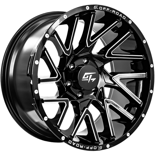 GT OFFROAD Aggression Gloss Black Milled