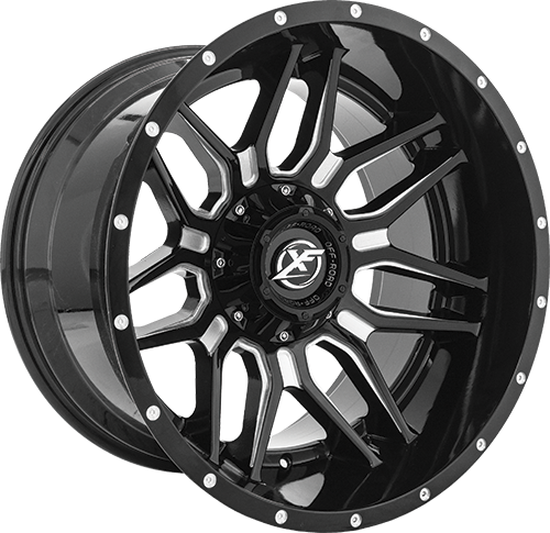 XF OFFROAD XF-222 Gloss Black Milled