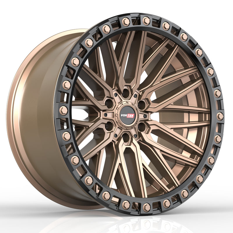 VORTEK VRT-608 Matte Bronze Black Bead Ring