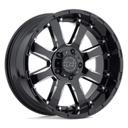 Black Rhino SIERRA Gloss Black W/ Milled Spokes