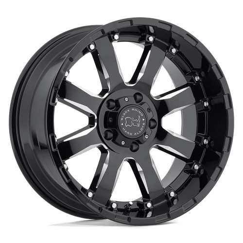 Black Rhino SIERRA Gloss Black W/ Milled Spokes
