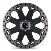 Black Rhino WARLORD Matte Black W/ Machined Dark Tint
