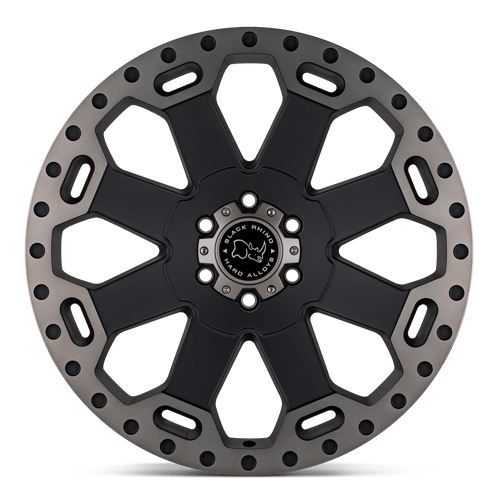 Black Rhino WARLORD Matte Black W/ Machined Dark Tint