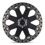 Black Rhino WARLORD Matte Black W/ Machined Dark Tint