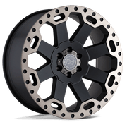 Black Rhino WARLORD Matte Black W/ Machined Dark Tint
