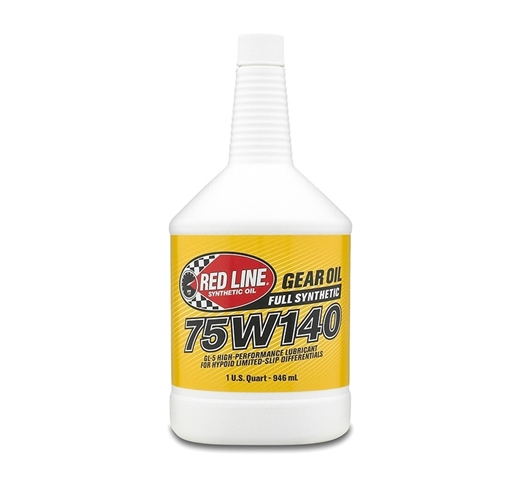 RED LINE 75W140 GL-5 GEAR OIL, QUART
