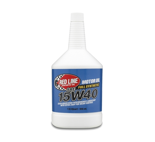 RED LINE HIGH-PERFORMANCE 15W40 DIESEL MOTOR OIL, QUART