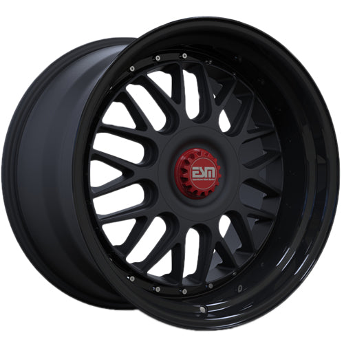 ESM ESM-004M Matte Black/ Gloss Black Lip
