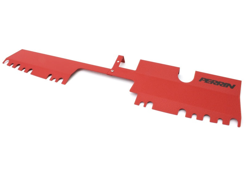 Plaque de recouvrement de radiateur PERRIN pour Subaru WRX/STI 15-21 (avec écope d'admission OEM) - Rouge