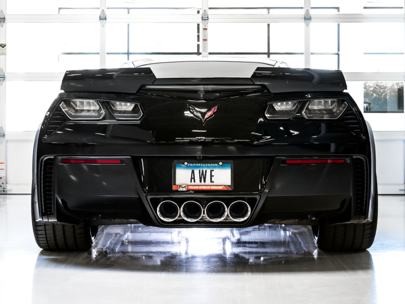 AWE Tuning 14-19 Chevy Corvette C7 Z06/ZR1 (sans AFM) Édition Touring Échappement arrière avec embouts chromés