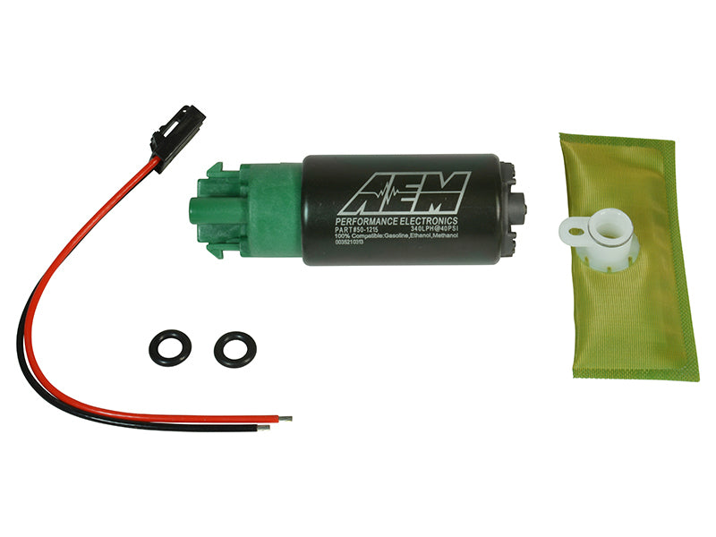 Kit de pompe à carburant AEM 340LPH 65 mm avec crochets de montage - Compatible éthanol
