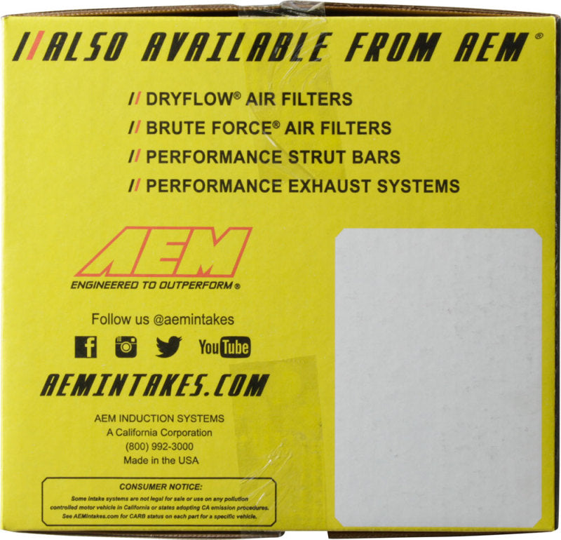 AEM 2015 Mitsubishi Lancer 2.0/2.4L - Système d'admission d'air froid