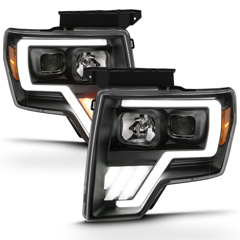 ANZO 2009-2013 Ford F-150 Barre lumineuse de projecteur G4 Switchback HL Noir Ambre