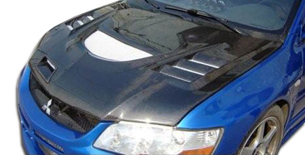 2003-2006 Mitsubishi Lancer Evolution 8 9 Carbon Creations C-1 Hood - 1 Piece