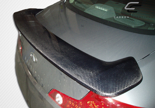 2003-2007 Infiniti G Coupé G35 Carbon Creations Aileron de couvercle de coffre d'aile d'origine - 1 pièce