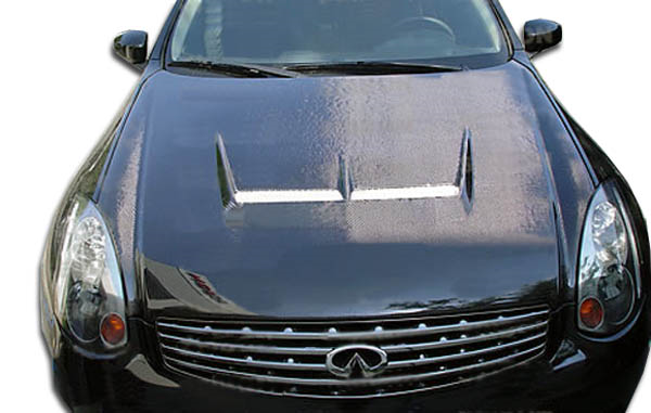 2003-2007 Infiniti G Coupe G35 Carbon Creations Type J Hood - 1 Piece