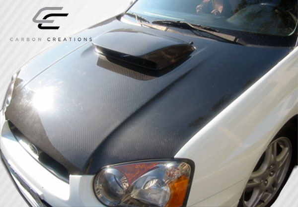 2004-2005 Subaru Impreza WRX STI Carbon Creations STI Look Hood - 1 Piece