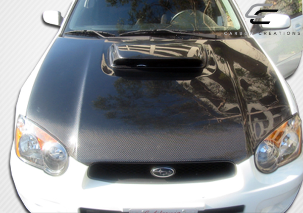 2004-2005 Subaru Impreza WRX STI Carbon Creations STI Look Hood - 1 Piece