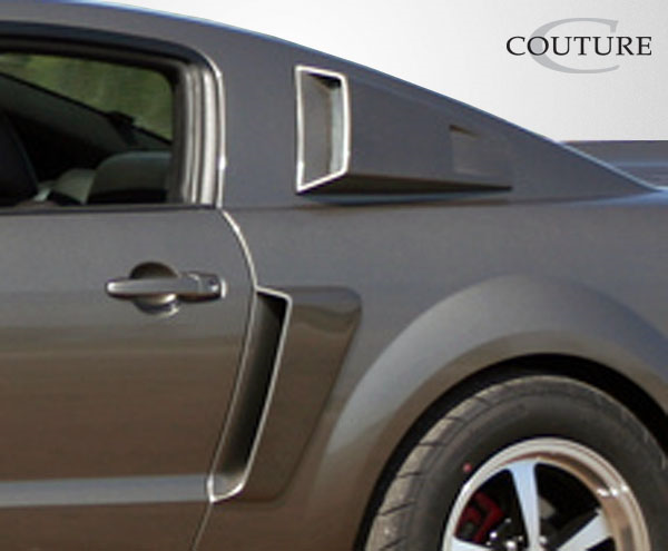 2005-2009 Ford Mustang Couture Polyurethane CVX Side Scoop - 2 Piece