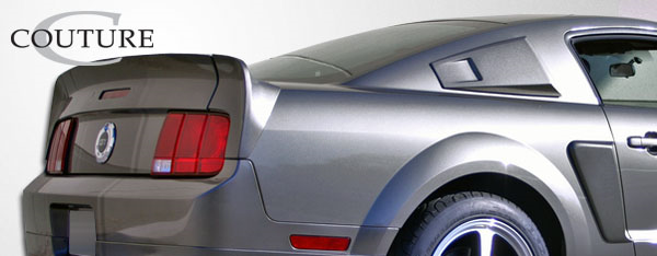 2005-2009 Ford Mustang Couture Polyurethane CVX Wing Trunk Lid Spoiler - 3 Piece