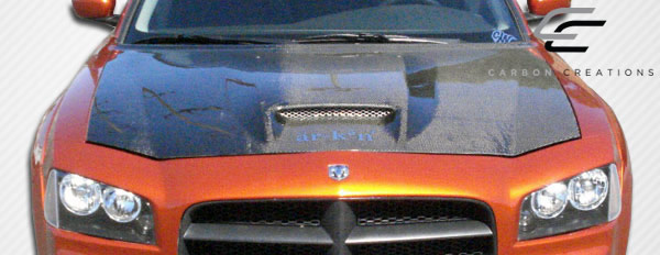 2006-2010 Dodge Charger Carbon Creations SRT Look Hood - 1 Piece