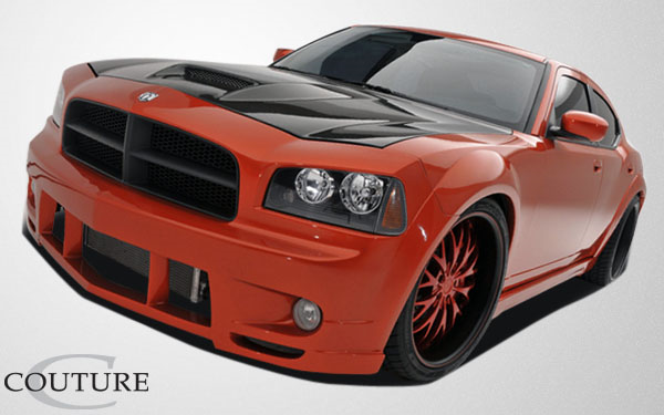 2006-2010 Dodge Charger Couture Uréthane Luxe Wide Body Couverture de pare-chocs avant – 1 pièce