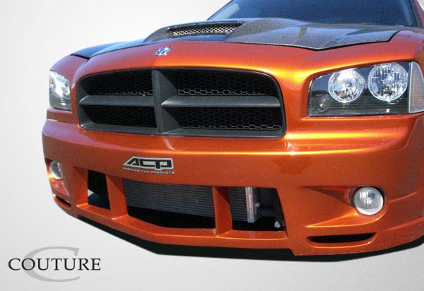 2006-2010 Dodge Charger Couture Uréthane Luxe Wide Body Couverture de pare-chocs avant – 1 pièce