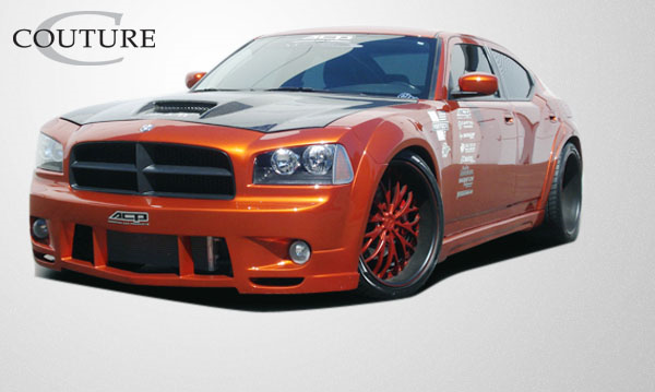2006-2010 Dodge Charger Couture Uréthane Luxe Wide Body Couverture de pare-chocs avant – 1 pièce