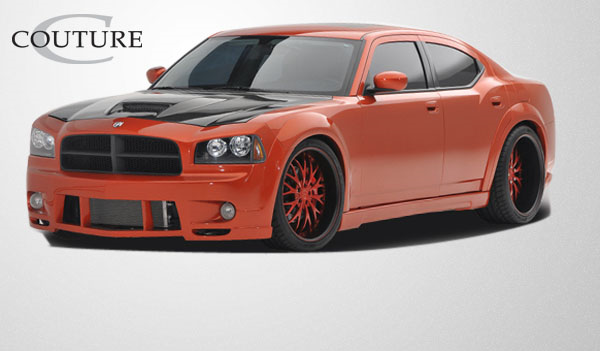 2006-2010 Dodge Charger Couture Polyurethane Luxe Wide Body Rear Fender Flares - 2 Piece