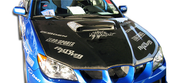2006-2007 Subaru Impreza WRX STI Carbon Creations STI Look Hood - 1 Piece