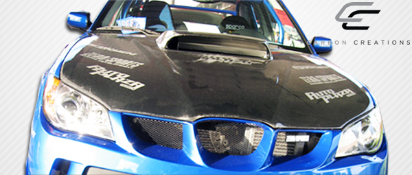 2006-2007 Subaru Impreza WRX STI Carbon Creations STI Look Hood - 1 Piece