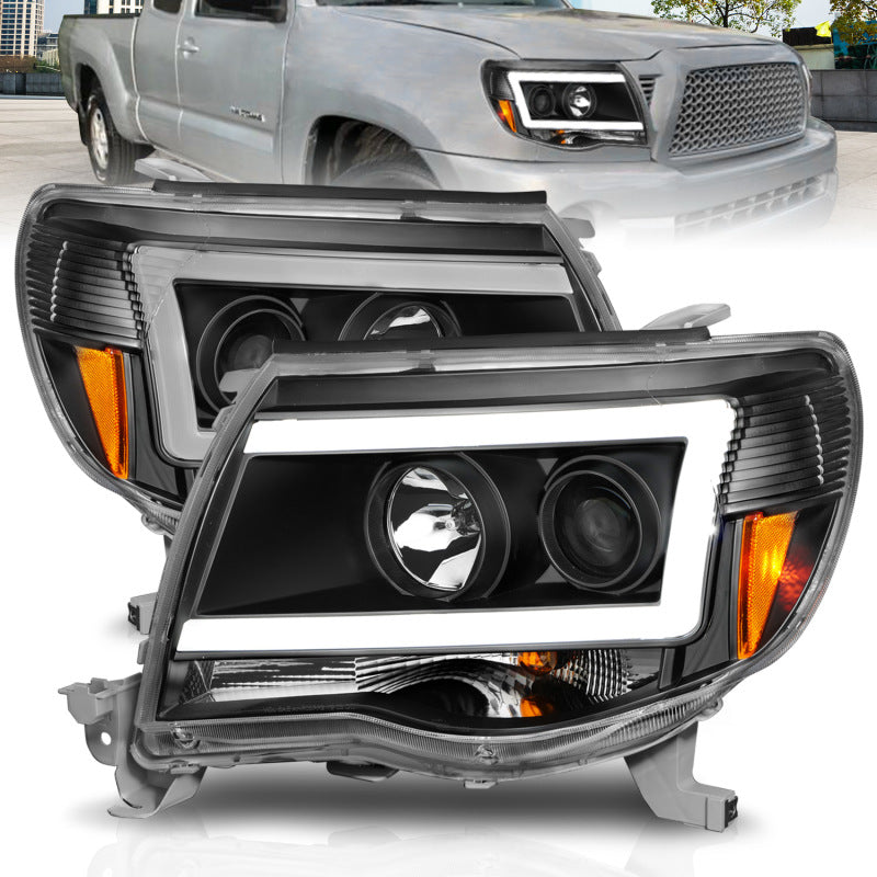 ANZO 05-09 Phares de style barre lumineuse de projecteur Toyota Tacoma avec barre lumineuse C