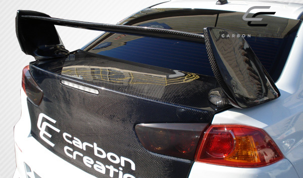 2008-2017 Mitsubishi Lancer / Lancer Evolution 10 Lancer Carbon Creations GT Concept Aileron de couvercle de coffre - 1 pièce