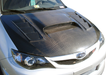 2008-2011 Subaru Impreza 2008-2014 WRX STI Carbon Creations Dritech GT Concept Hood - 1 Piece