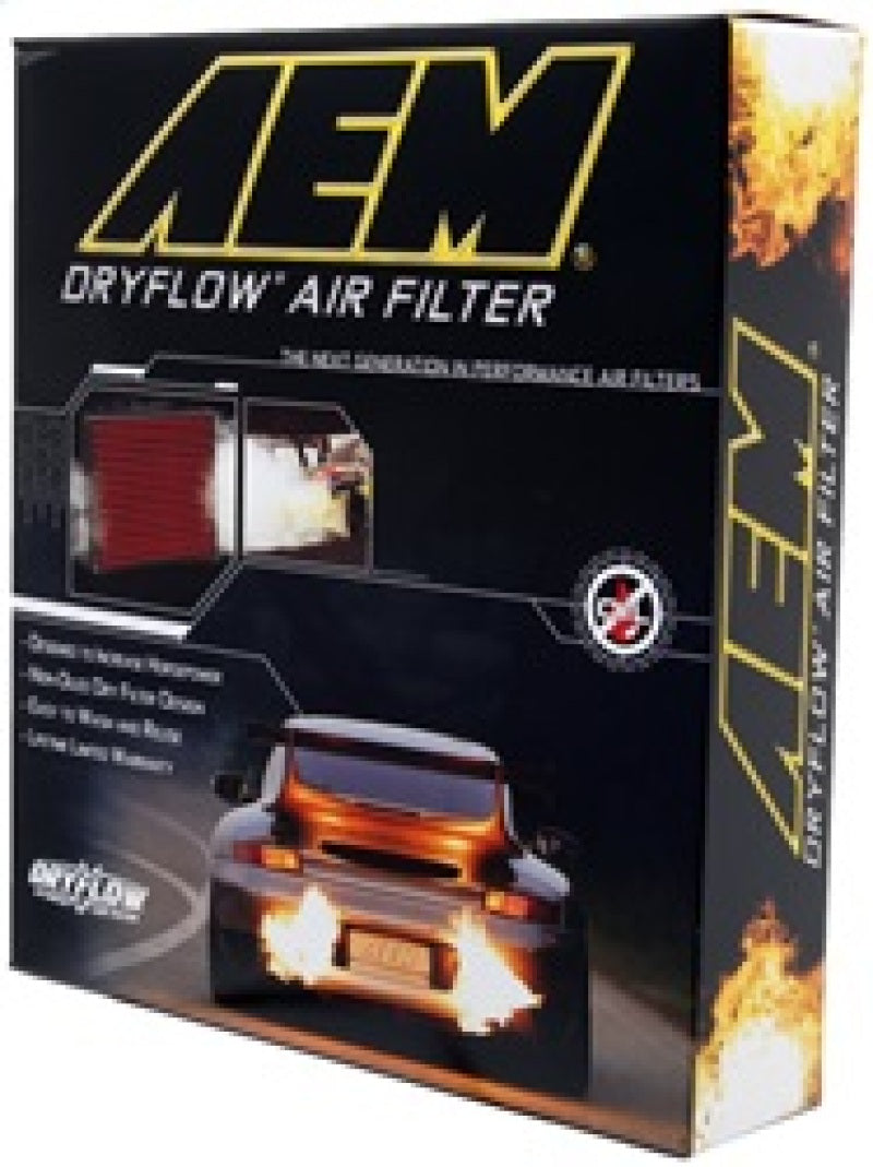 AEM 07-10 Impreza / 08-10 Forester 8,75 pouces O/SL x 8,563 pouces O/SW x 2,438 pouces H Filtre à air DryFlow