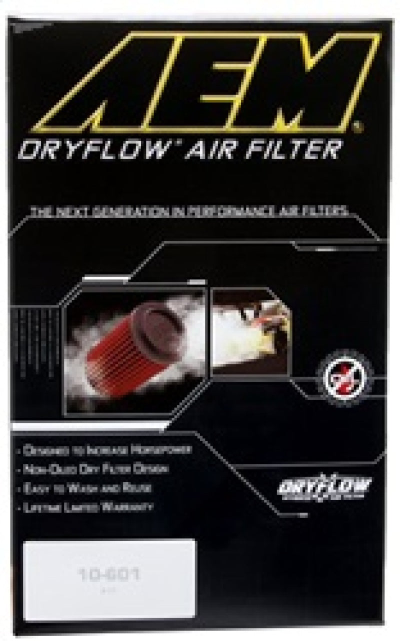 Filtre à air AEM DryFlow - Rond 2,75 pouces ID x 6,25 pouces OD x 8,25 pouces H pour Ford/Volvo 2007-2014