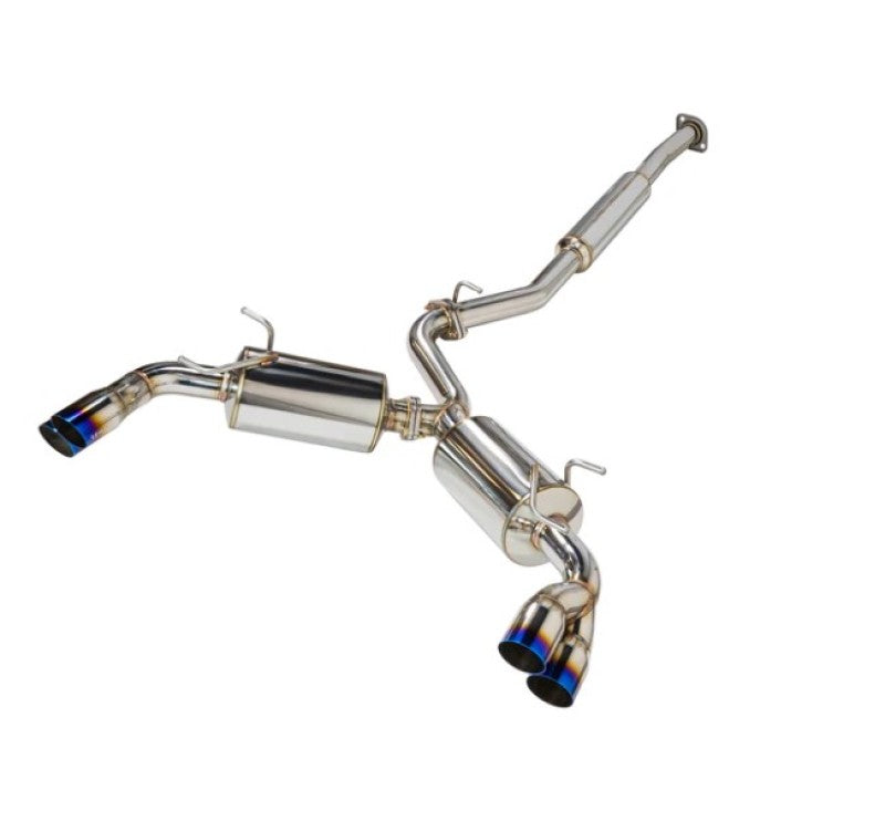Silencieux arrière REMARK Sports Touring CatBack, Toyota GR86 / Subaru BRZ 2022+, embout en acier inoxydable brûlé