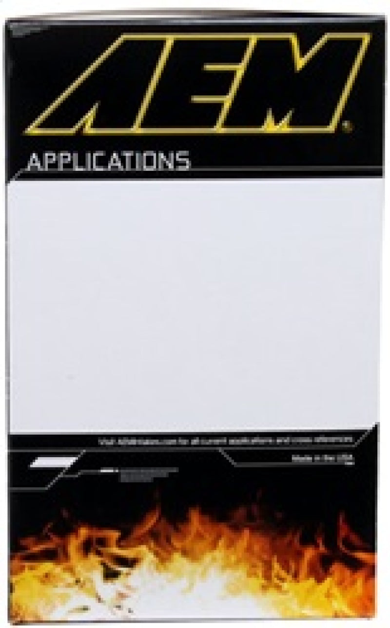 Filtre à air AEM DryFlow - Rond 2,75 pouces ID x 6,25 pouces OD x 8,25 pouces H pour Ford/Volvo 2007-2014
