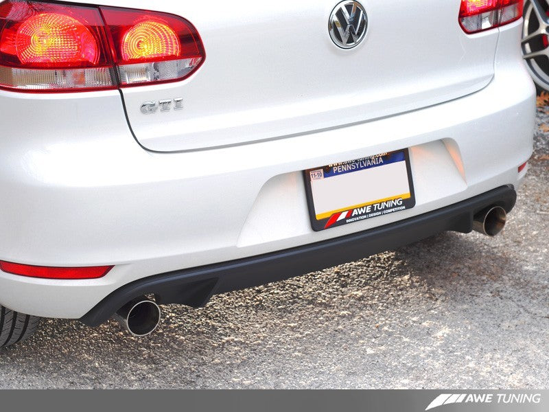 AWE Tuning Mk6 GTI Performance Catback - Embouts ronds en argent chromé